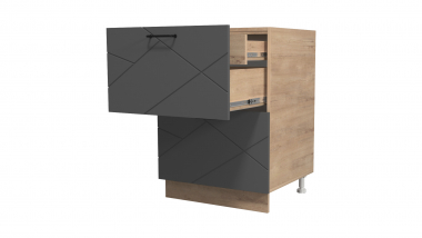 Шкаф-стол кухон. рабочий с 2-мя ящиками со скрытым ящиком 820х600х525 мм. (Сплит)